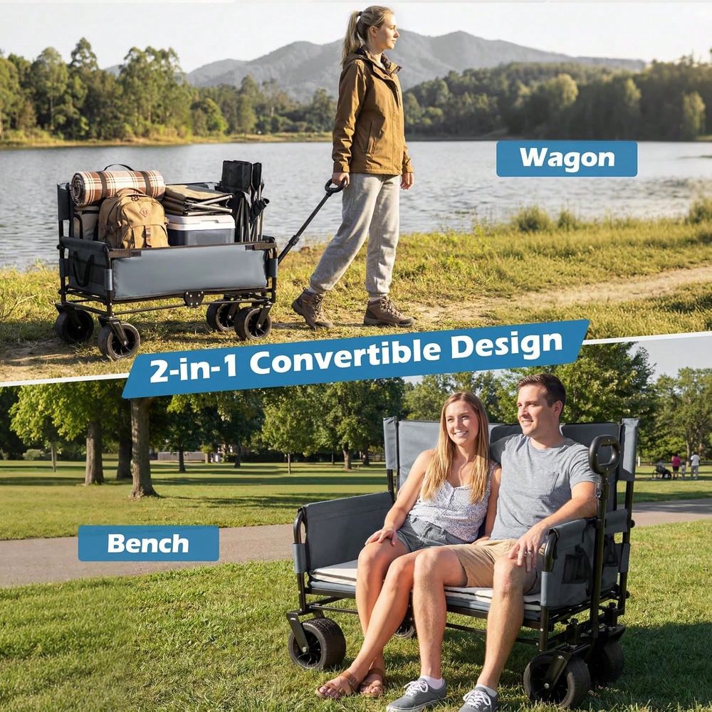 Wagenbankzitcombinatie, inklap - Pull Cart Fold recensie en prijs